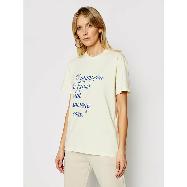 Local Heroes T-Shirt Someone Cares SS21T0018 Żółty Regular Fit