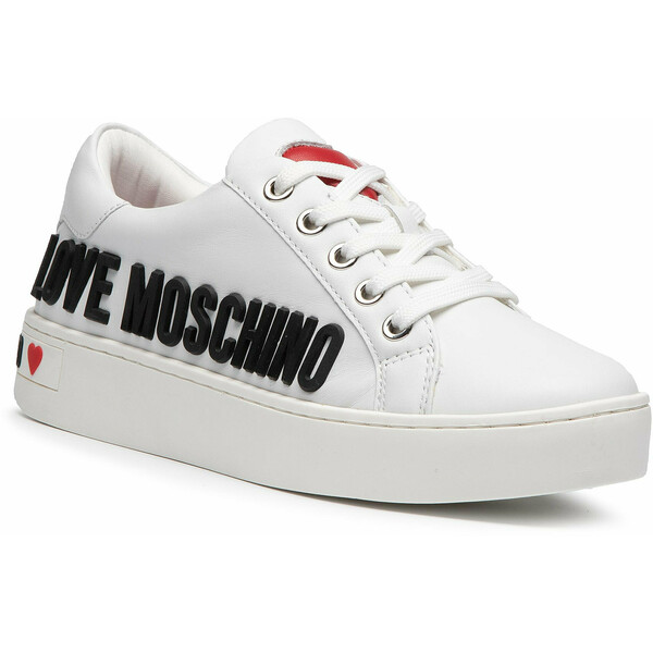 LOVE MOSCHINO Sneakersy JA15063G1BIA0100 Biały