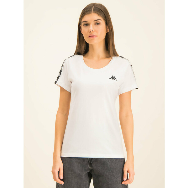 Kappa T-Shirt Fimra 306045 Biały Regular Fit