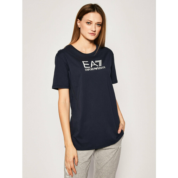 EA7 Emporio Armani T-Shirt 3HTT32 TJ52Z 1554 Granatowy Regular Fit