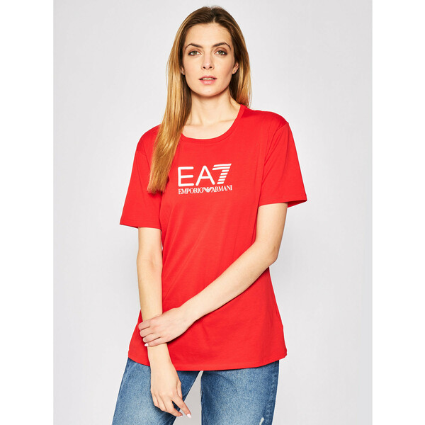EA7 Emporio Armani T-Shirt 3HTT32 TJ52Z 1457 Czerwony Regular Fit