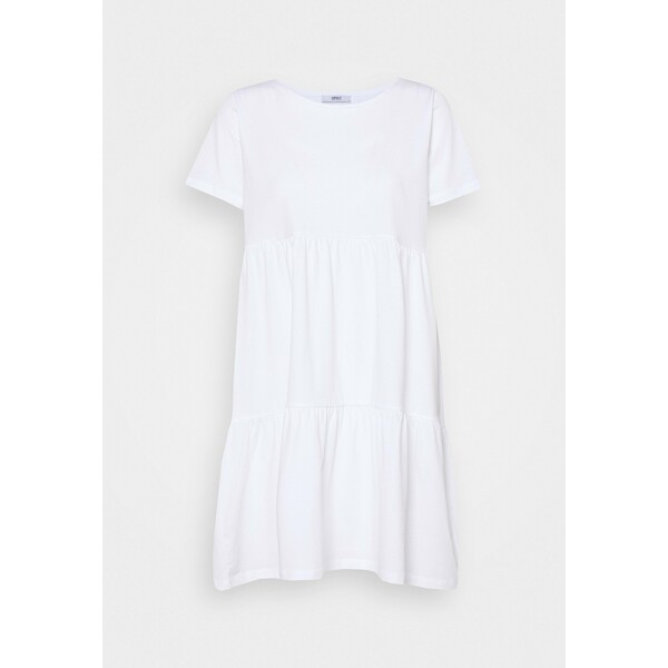 ONLY Petite ONLAYCA PEPLUM DRESS Sukienka z dżerseju white OP421C08X
