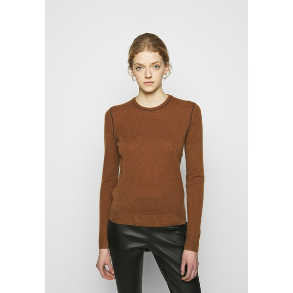 Theory CREW NECK Sweter driftwood/brown T4021I00J