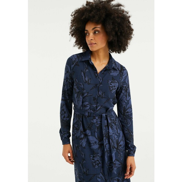 WE Fashion MET DESSIN Sukienka koszulowa dark blue WF521C08C