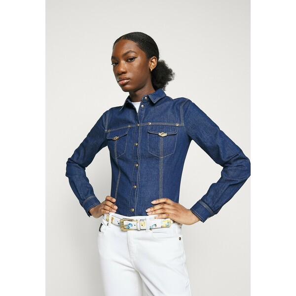 Versace Jeans Couture PIN BUKLE PRINTED PATENT Pasek multi-coloured VEI51D00Z