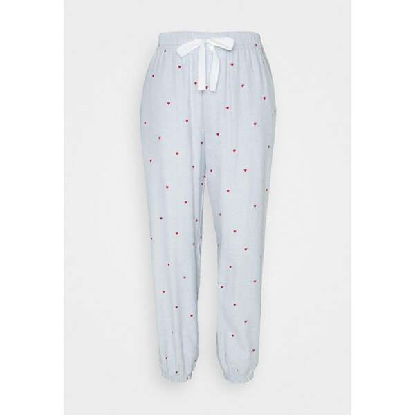GAP Spodnie od piżamy light blue/white GP081O026