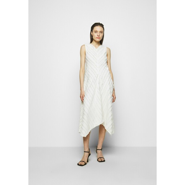 Proenza Schouler White Label FRINGE FIL COUPE DRESS Sukienka letnia cream PQ421C00T