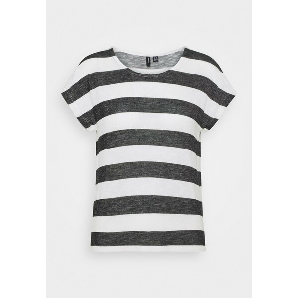 Vero Moda Petite VMWIDE TOP T-shirt z nadrukiem snow white/black VM021E07S