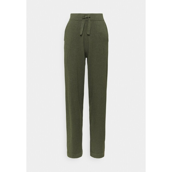Saint Tropez EDITHA PANTS Spodnie materiałowe army green melange S2821A03G