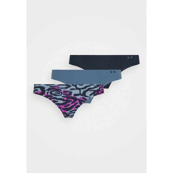 Under Armour THONG 3 PACK Stringi mineral blue UN241I037