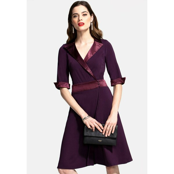 HotSquash Sukienka letnia dark purple HOW21C01Z