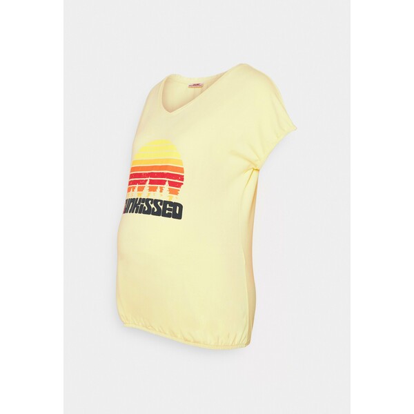 LOVE2WAIT SHIRT ELASTIC SUNKISSED T-shirt z nadrukiem yellow LW229G03L