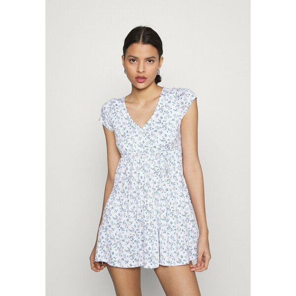 Hollister Co. DRESS Sukienka z dżerseju white H0421C03B