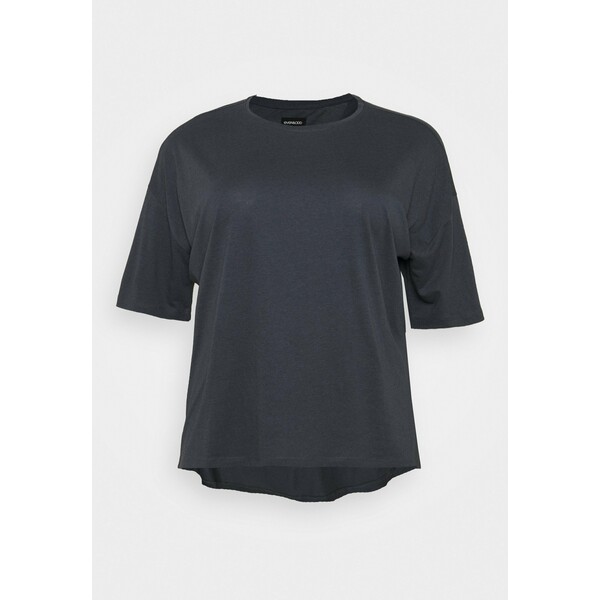 Even&Odd Curvy T-shirt basic dark grey EVB21D02S