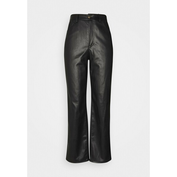EDITED CASEY TROUSERS Spodnie materiałowe schwarz EDD21A03P