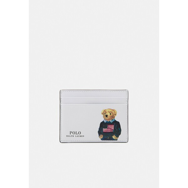 Polo Ralph Lauren BEAR CARD CASE Portfel white/multi PO251F00W