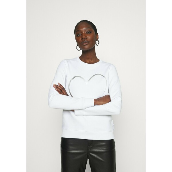 Calvin Klein VALENTINES CREW NECK Bluza bright white 6CA21J01H