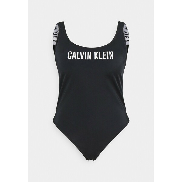 Calvin Klein Swimwear INTENSE POWER SCOOP BACK ONE PIECE Kostium kąpielowy black C1781G01C