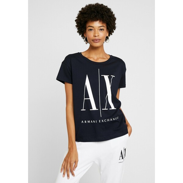 Armani Exchange T-shirt z nadrukiem navy ARC21D026-K11