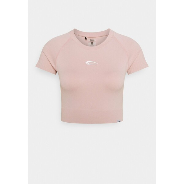 Smilodox SEAMLESS CROPPED T-shirt basic rosa SMD41D00A