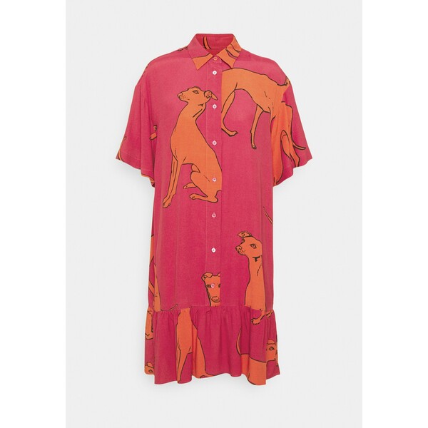 PS Paul Smith WOMENS DRESS Sukienka koszulowa pink/orange PS721C02M