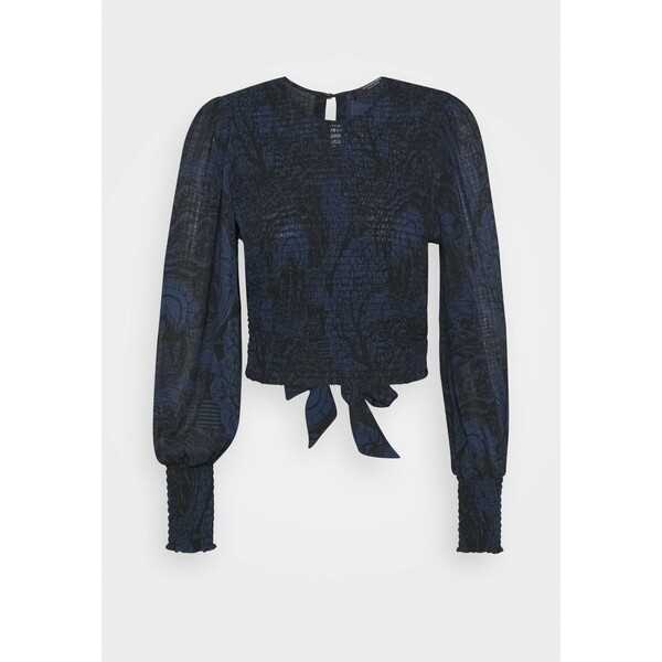Scotch & Soda STORYTELLING FITTED TOP WITH SMOCKED DETAILING Bluzka dark blue SC321E0B7