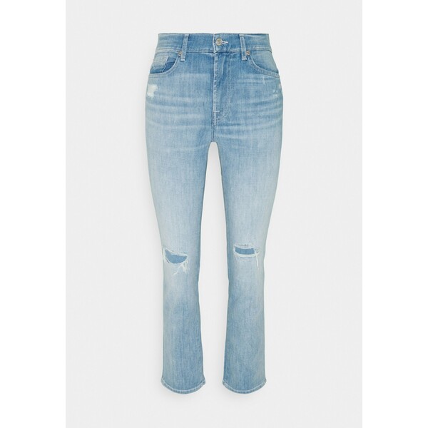 7 for all mankind THE CROP Jeansy Straight Leg light blue 7F121N0JX