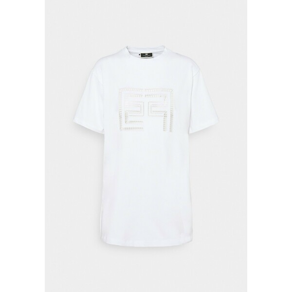 Elisabetta Franchi T-shirt z nadrukiem white EF121D00M