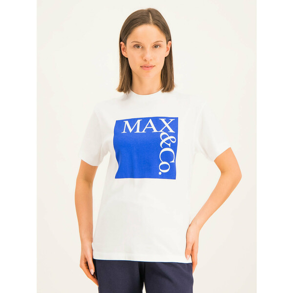 MAX&Co. T-Shirt Tee 49749619 Biały Regular Fit