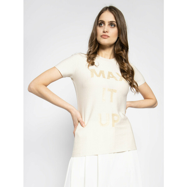 MAX&Co. T-Shirt Delmazia 69719820 Biały Regular Fit