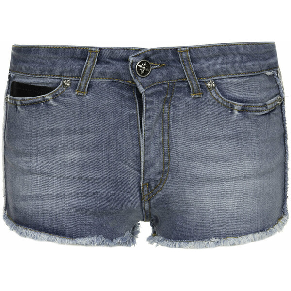 John Richmond Szorty jeansowe Carbon RWP19276SH Niebieski Slim Fit