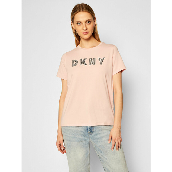 DKNY Sport T-Shirt DP0T7440 Różowy Regular Fit