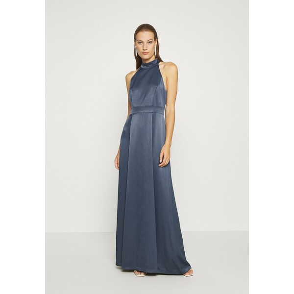 IVY & OAK LONG NECKHOLDER DRESS Suknia balowa graphit blue IV321C08I
