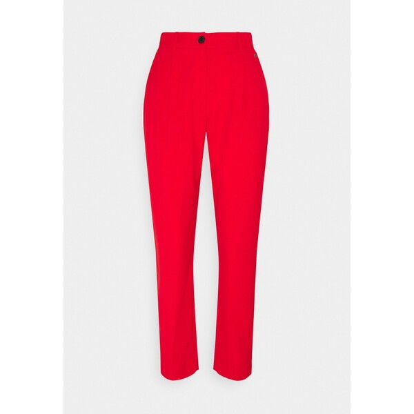 Calvin Klein LOGO WAISTBAND CIGARETTE PANT Spodnie materiałowe red glare 6CA21A019