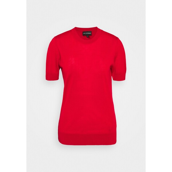 Emporio Armani T-shirt z nadrukiem rosso grafico EA821I00K