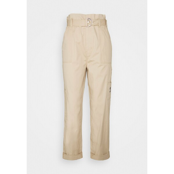 Tommy Jeans PAPERBAG PANT Spodnie materiałowe sahara tan TOB21A01K