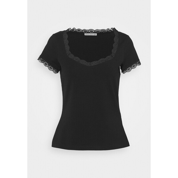 Anna Field Petite T-shirt z nadrukiem black ANI21D02F