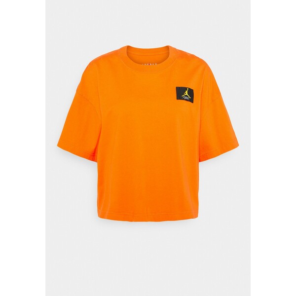 Jordan ESSENTIAL BOXY TEE T-shirt z nadrukiem electro orange JOC21D000