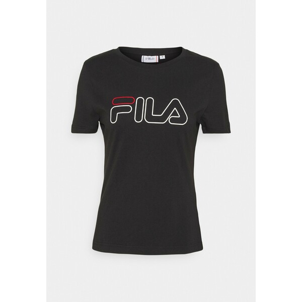 Fila LADAN TEE T-shirt z nadrukiem black 1FI41D02G