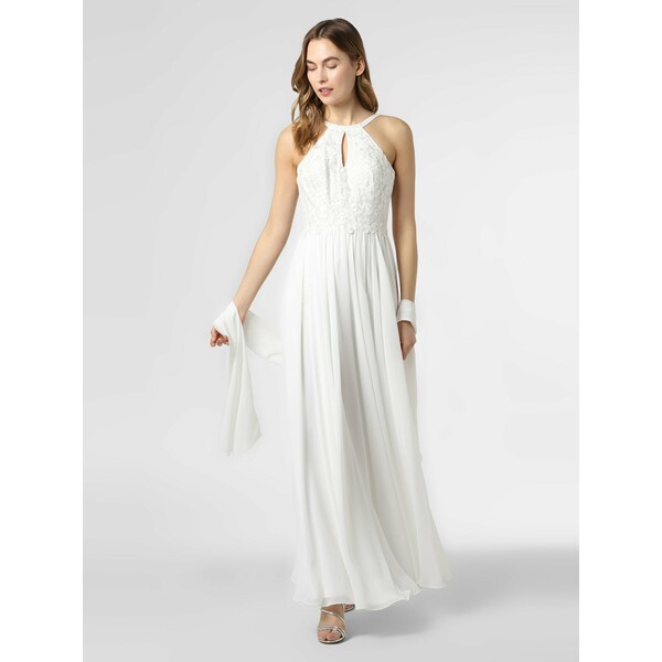Luxuar Fashion Damska suknia ślubna z etolą 459218-0001