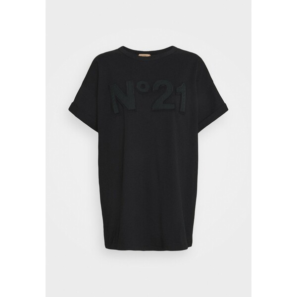 N°21 BOXY LOGO TEE T-shirt z nadrukiem black N3121D016