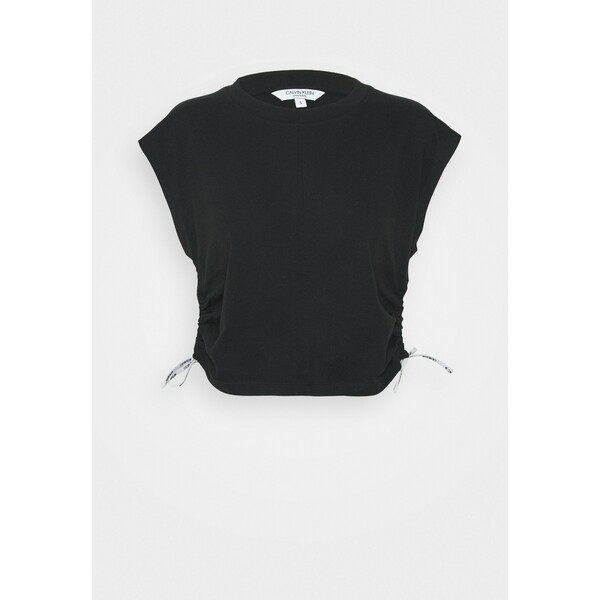 Calvin Klein Swimwear LOGO TIES Koszulka do spania black C1781H01C