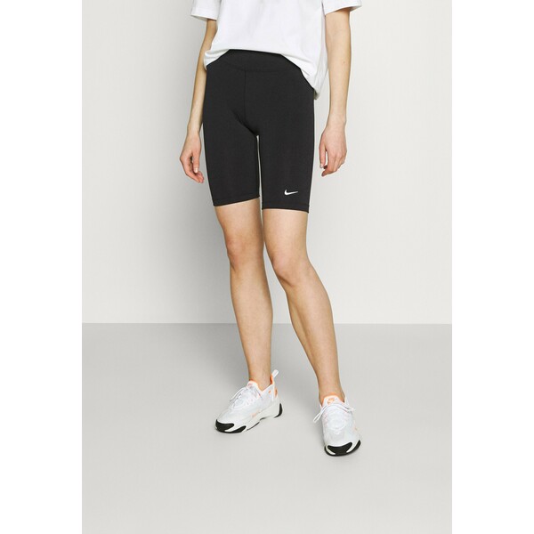 Nike Sportswear MR BIKER Szorty black/white NI121S031-Q11