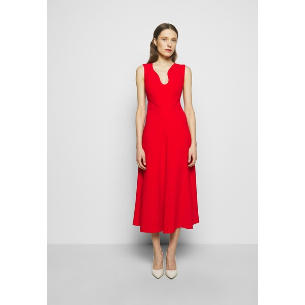 Victoria Beckham KEYHOLE FIT AND FLARE Sukienka koktajlowa bright red V0921C019