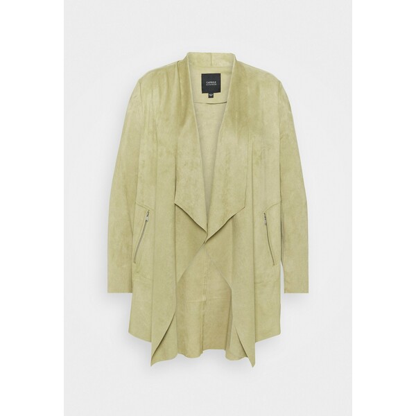 CAPSULE by Simply Be WATERFALL JACKET WITH PANEL SLEEVES Krótki płaszcz olive CAS21G01H
