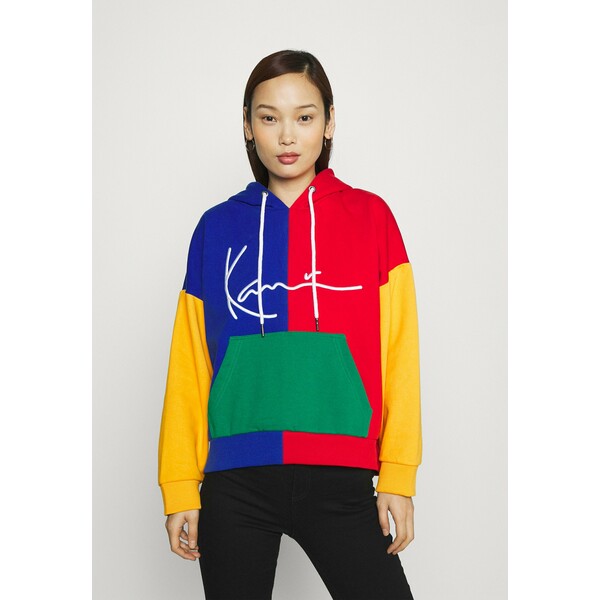 Karl Kani SIGNATURE BLOCK HOODIE Bluza multicolor KK121J014