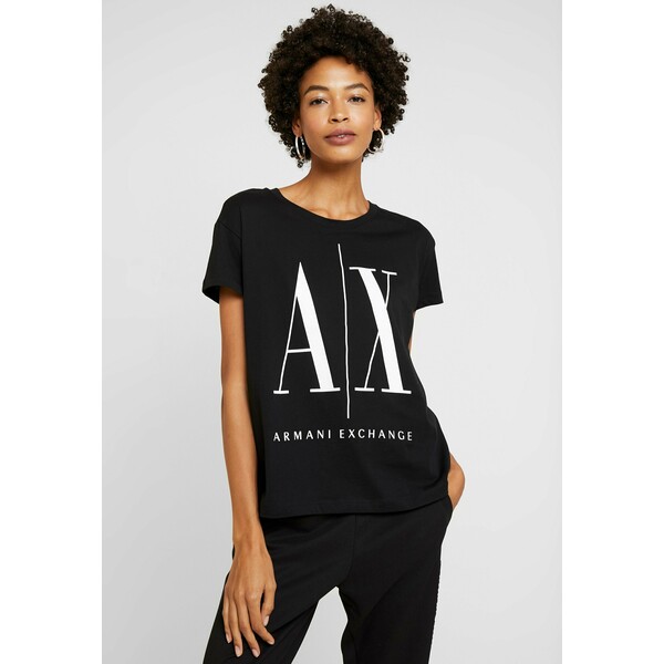 Armani Exchange T-shirt z nadrukiem black ARC21D026-Q11