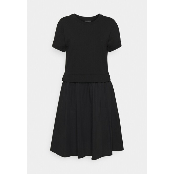 Emporio Armani DRESS Sukienka z dżerseju black EA821C027