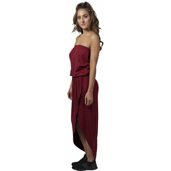 Urban Classics Długa sukienka burgundy UR621C006