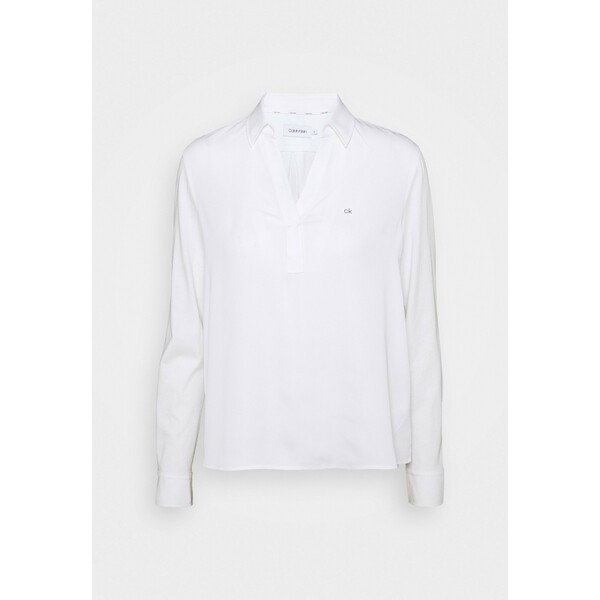 Calvin Klein MIX MEDIA Bluzka z długim rękawem bright white 6CA21E02U
